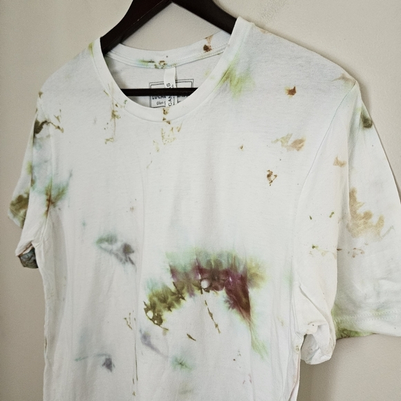 Local Beast Tie-Dye T-Shirt Bella Canvas White Unisex Mens Crewneck Cotton Large - Picture 3 of 8